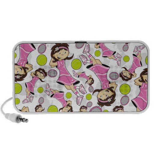 Cute Tennis Girl Speakers