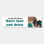 Cute Texting Advice Bumper Sticker