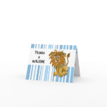 Cute Thank You Card Lion