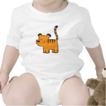 Cute Tiger Baby Body Suit Tee Shirt