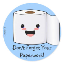 Cute Toilet Paper Roll Stickers