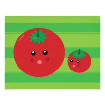 Cute Tomato Personalized Announcements