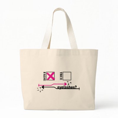 Cute Tote Bag 4 Girls - False Eyelashes by spicycupcakes