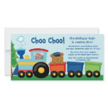 Cute train birthday party invitation photo card photo cards