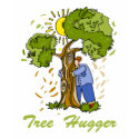 Cute Tree Hugger Design t-shirts