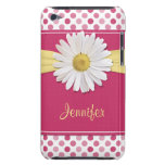 Cute Trendy Shasta Daisy Polka Dot iPod Case iPod Touch Covers