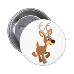Cute Trotting Cartoon Deer Button Badge buttons