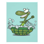 cute turtle bathing in his shell tub scrub a dub custom announcement