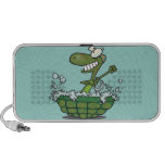 cute turtle bathing in his shell tub scrub a dub iPhone speakers