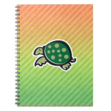 Cute Turtle Design Spiral Notebook