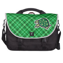 Cute Turtle; Green Laptop Computer Bag