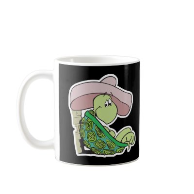 cute turtle wearing sombrero coffee mugs by doonidesignsanimals