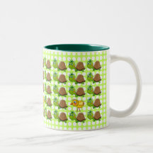Cute Turtles and Chick - bubbles mug