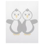 Cute Twin Penguins Personalized Letterhead