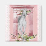Cute Unicorn Flowers 1 Refrigerator Magnets
