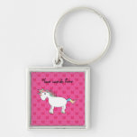 Cute unicorn pink butterflies key chains