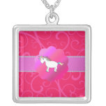 Cute unicorn pink swirls custom jewelry