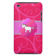 Cute unicorn pink swirls iPod Case-Mate cases