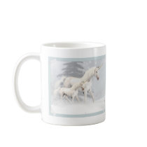 Cute Unicorns In Snow 1 Mugs