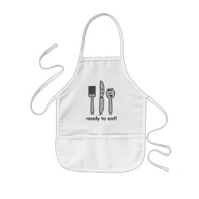 Cute utensils, ready to eat! aprons by kitteh03