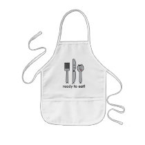 Cute utensils, ready to eat! aprons