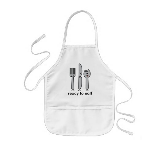 Cute utensils, ready to eat! aprons