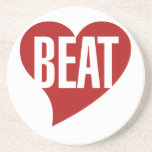 Cute Valentines day Heartbeat Coaster