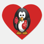 Cute Valentine's Day Penguin Funny Cartoon Sticker