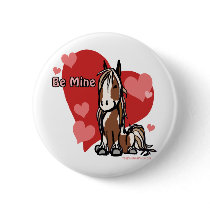Cute Valentines Day Pony Buttons