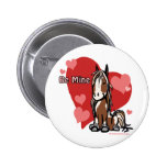 Cute Valentines Day Pony Buttons