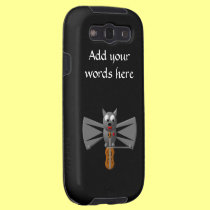Cute vampire bat playing the violin casemate cases