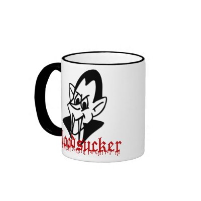 Cute Vampire Bloodsucker Halloween Mug by angela65