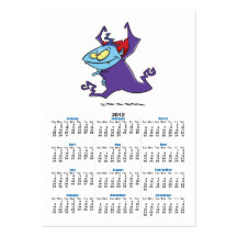 cute vampire kid cartoon character business cards