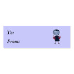 cute vampire school girl business card