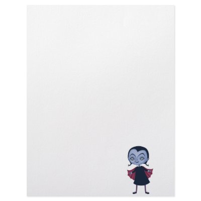 cute vampire school girl customized letterhead by doonidesigns