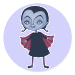 cute vampire school girl sticker