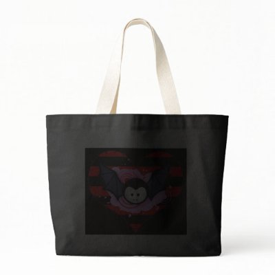 Cute Vampire Tote Bag by allie_heather