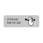 Cute Vector Snowman - Colour