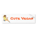 Cute Vegan bumper stickers