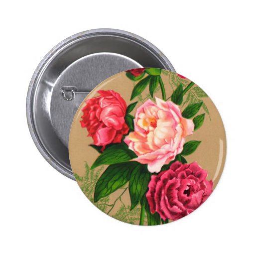 Cute Vintage Floral Pink Roses