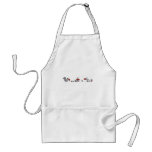 Cute Vintage Squirrels Reading Books Apron