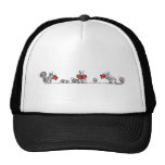 Cute Vintage Squirrels Reading Books Mesh Hat