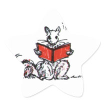 Cute Vintage Squirrels Reading Books