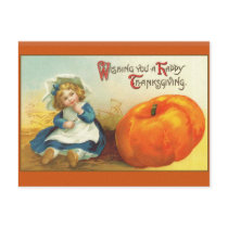 Cute Vintage Thanksgiving Art Greeting Cards Post Card