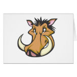 Cute Warthog Cartoon Shirt cards