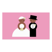 Cute wedding couple bookmark