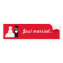Cute wedding couple bumper stickers