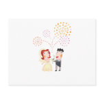 Cute, "wedding couple" cartoon design