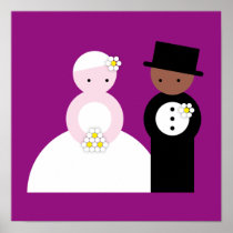 Cute wedding couple