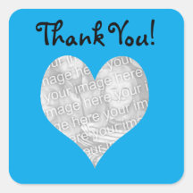 Cute wedding couple thank you sticker